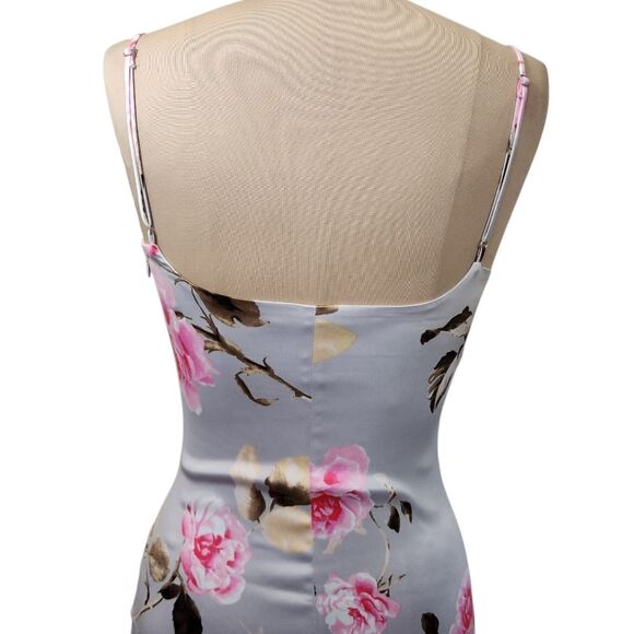 VICTORIA'S SECRET Satin Floral Print Slip Dress - Size S - Picture 10 of 14
